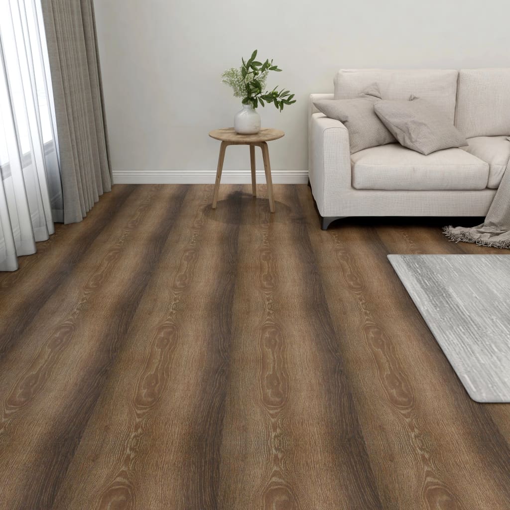 Vidaxl Dielen selbstklebend 55 ST 5,11 m² PVC Braun