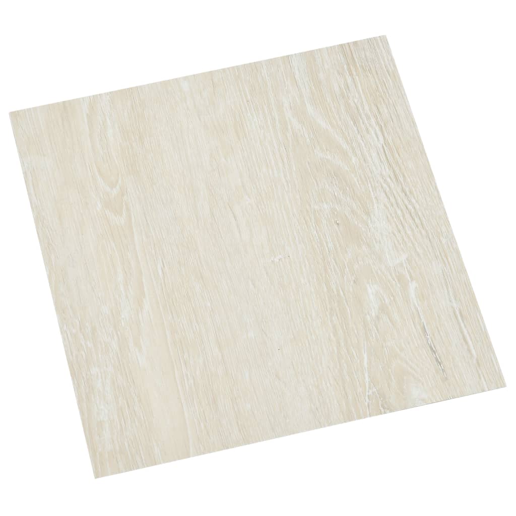 Vidaxl Dielen selbst -adhäsiv 55 ST 5,11 m² PVC -Creme