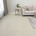 Vidaxl Dielen selbst -adhäsiv 55 ST 5,11 m² PVC -Creme