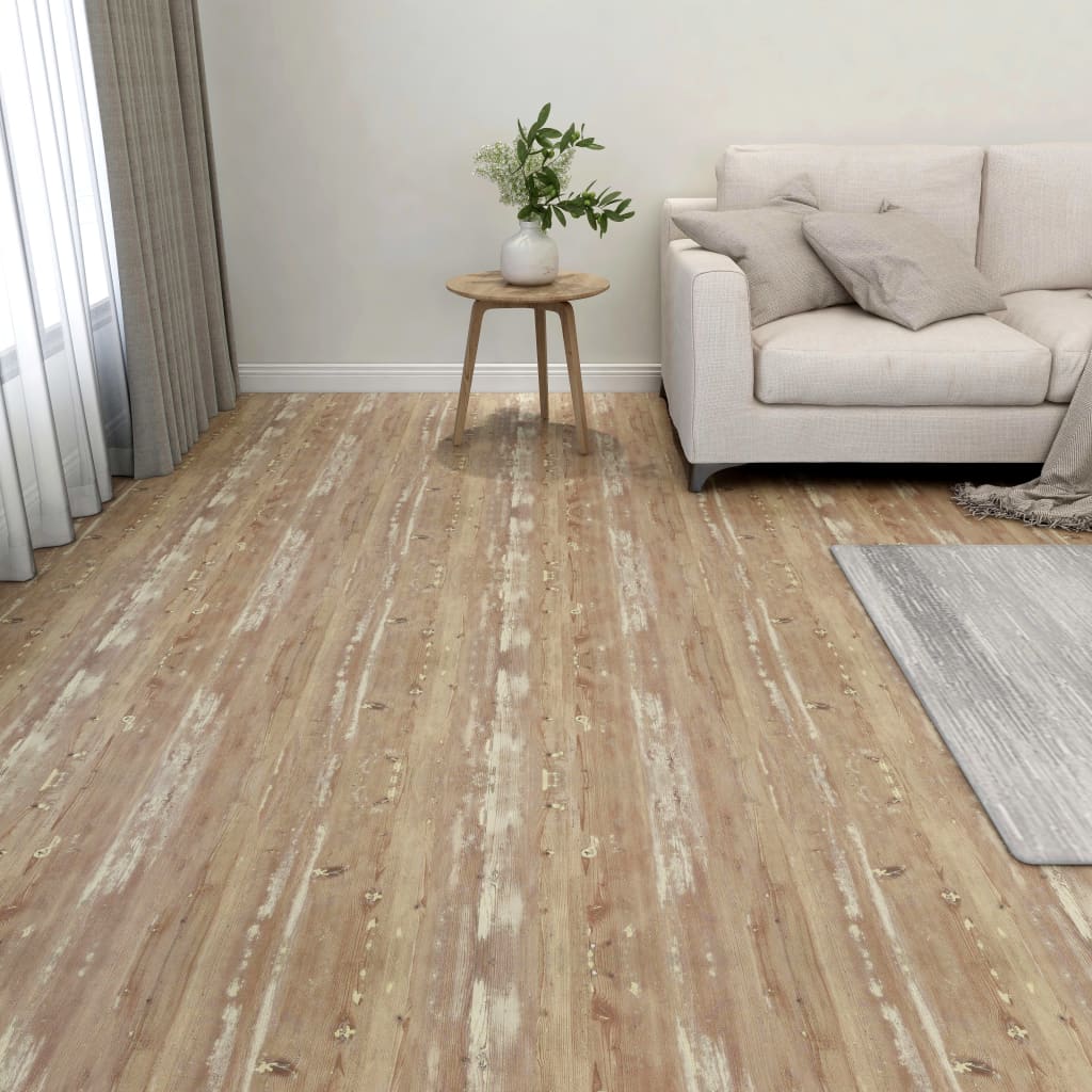 Vidaxl Dielen selbstklebend 55 ST 5,11 m² PVC Braun