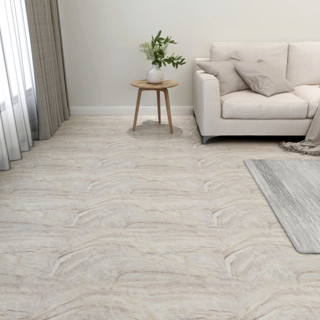 Vidaxl Dielen selbstklebend 55 ST 5,11 m² PVC Beige
