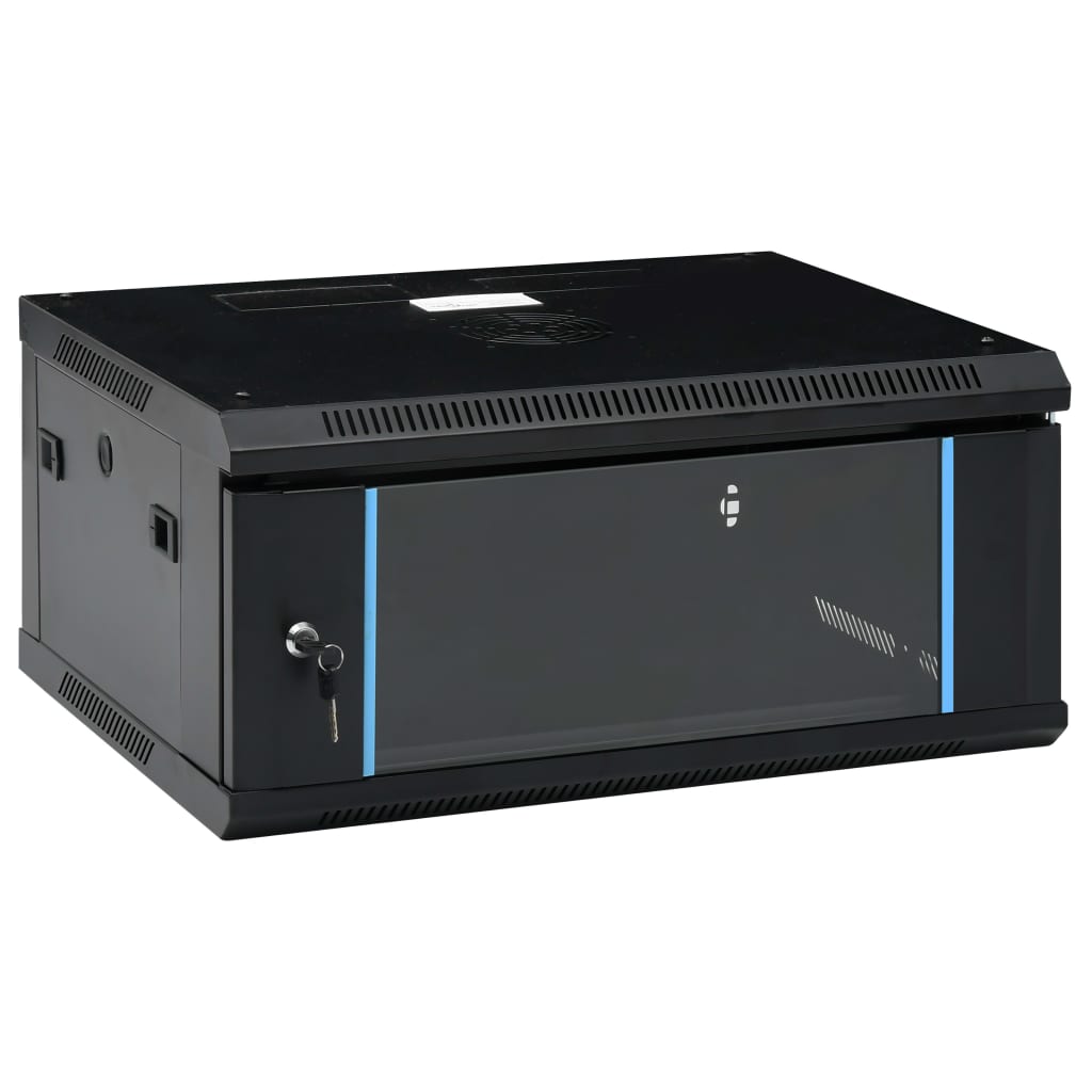 VIDAXL -Netzwerkschrank für eine Wand 4HE 19 IP20 600x450x285 mm