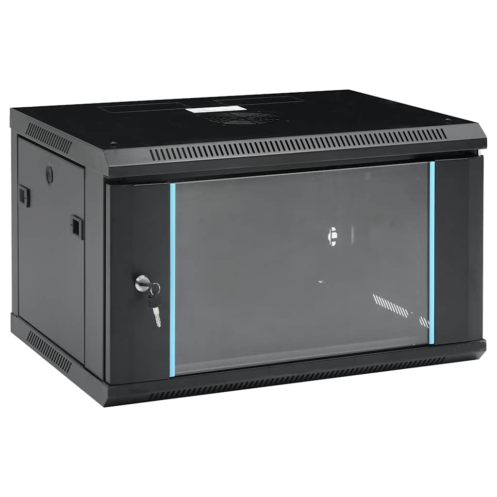 VIDAXL -Netzwerkschrank für eine Wand 6h 19 IP20 600x450x375 mm