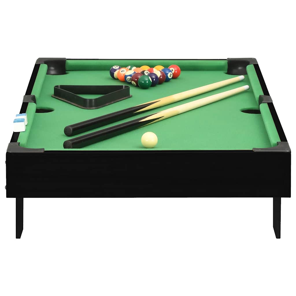 VidaXL Minipooltisch 3 Fuß 92x52x19 cm schwarz und grün