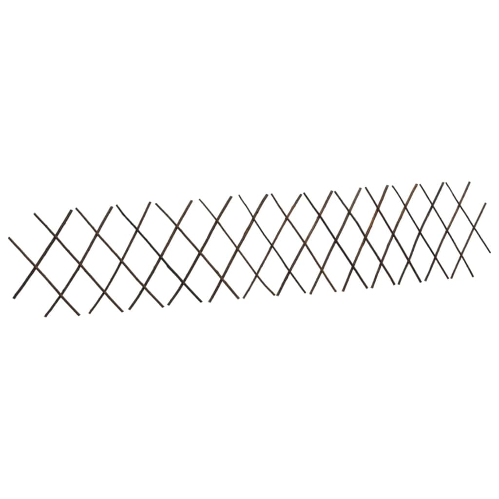 VidaXL Gartenspalier, 5-teilig, 180 x 30 cm, Weidenholz