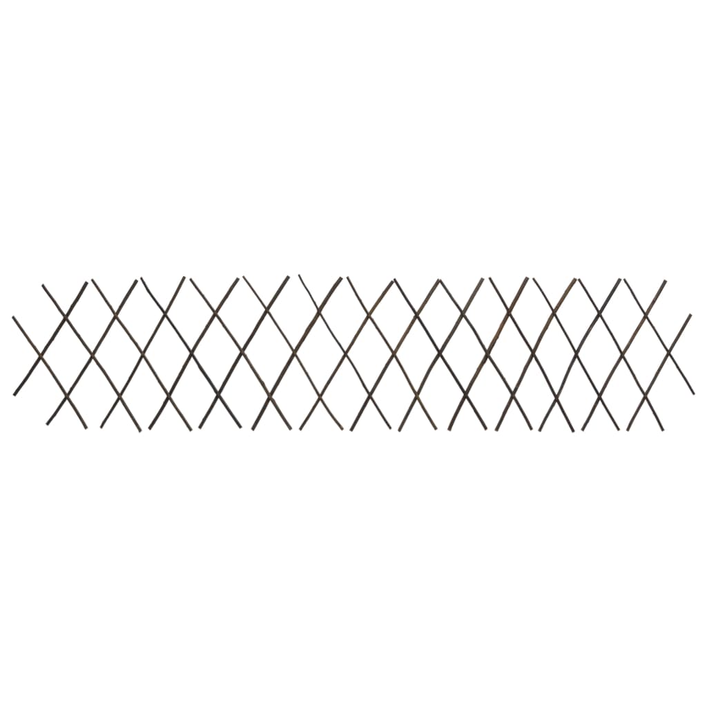 VidaXL Gartenspalier, 5-teilig, 180 x 30 cm, Weidenholz