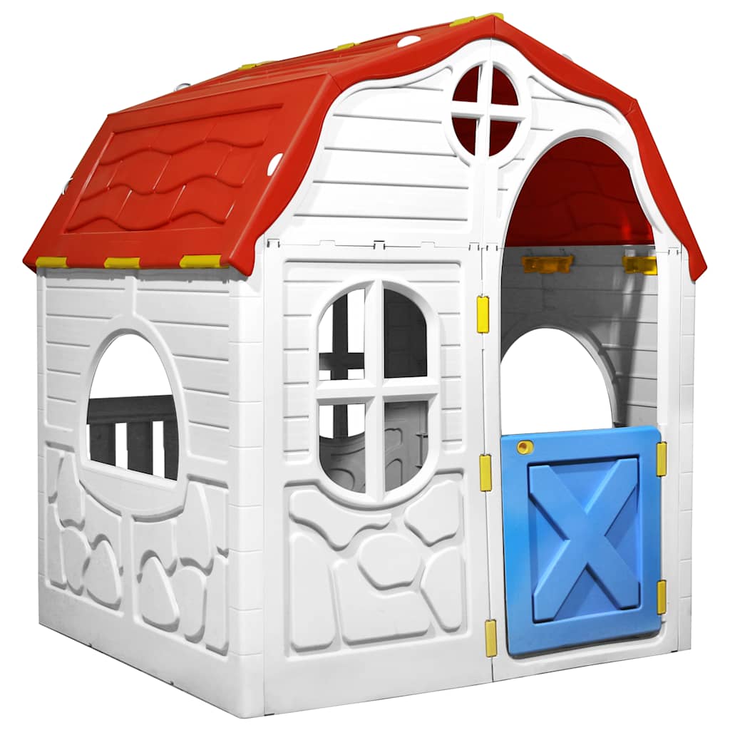 Vidaxl Spielhaus Faltbar mit Fenstern und Fenstern