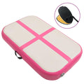 Vidaxl gymnastiekmat met pomp opblaasbaar 60x100x10 cm pvc roze