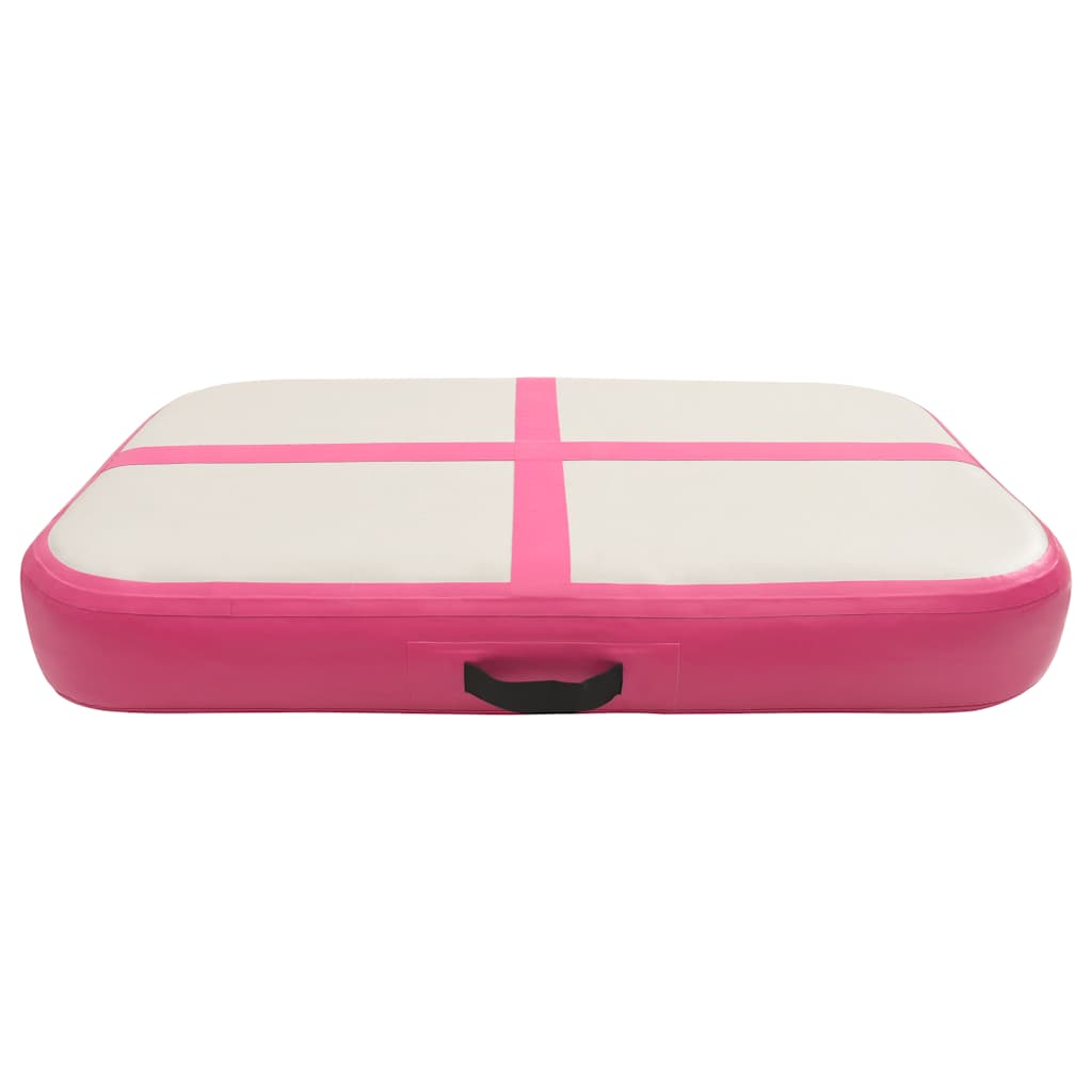 VidaXL aufblasbare Gymnastikmatte mit Pumpe 60x100x15 cm PVC Pink