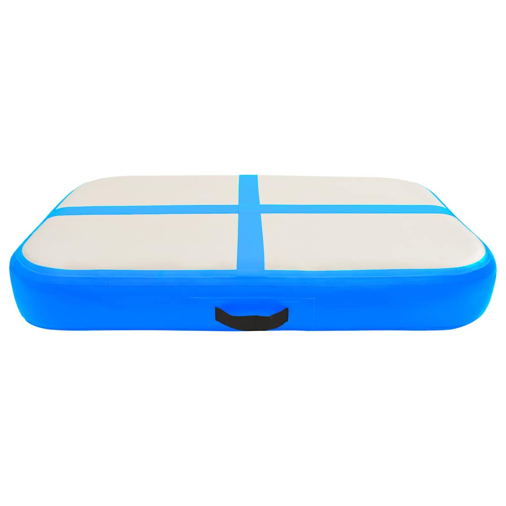 VidaXL aufblasbare Gymnastikmatte mit Pumpe 60x100x15 cm PVC Blau