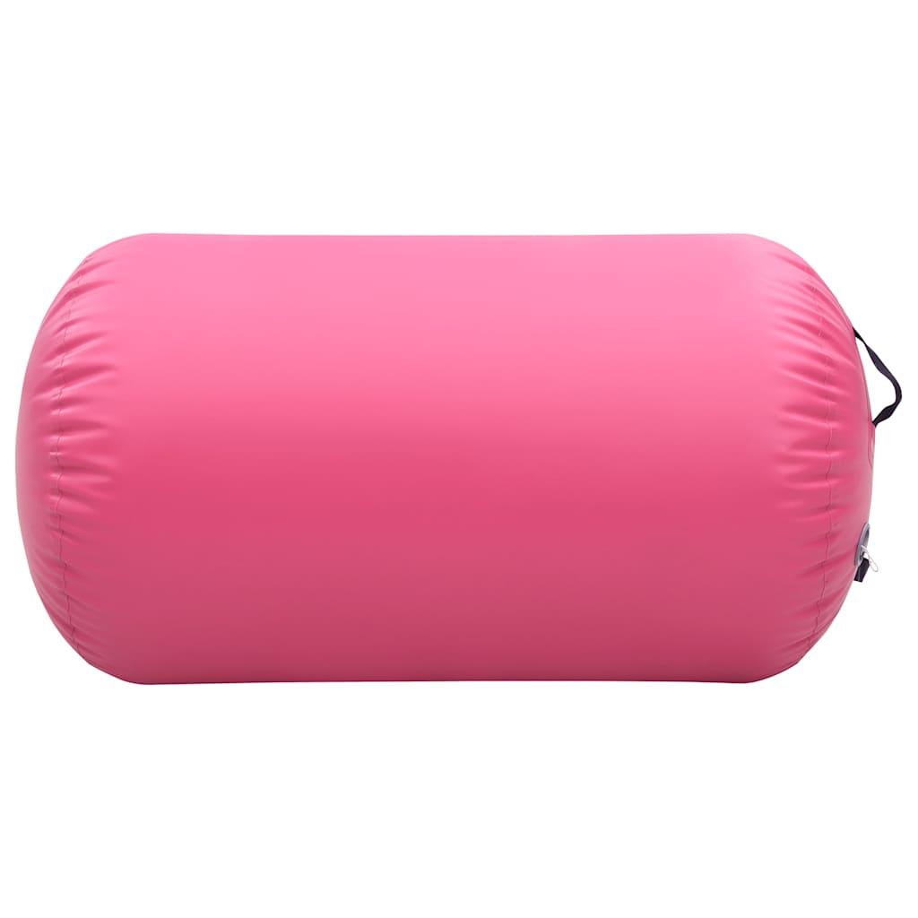 VidaXL Aufblasbare Gymnastikrolle mit Pumpe 100x60 cm PVC Pink