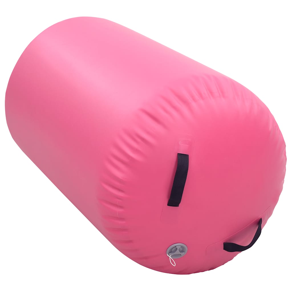 VidaXL Aufblasbare Gymnastikrolle mit Pumpe 100x60 cm PVC Pink