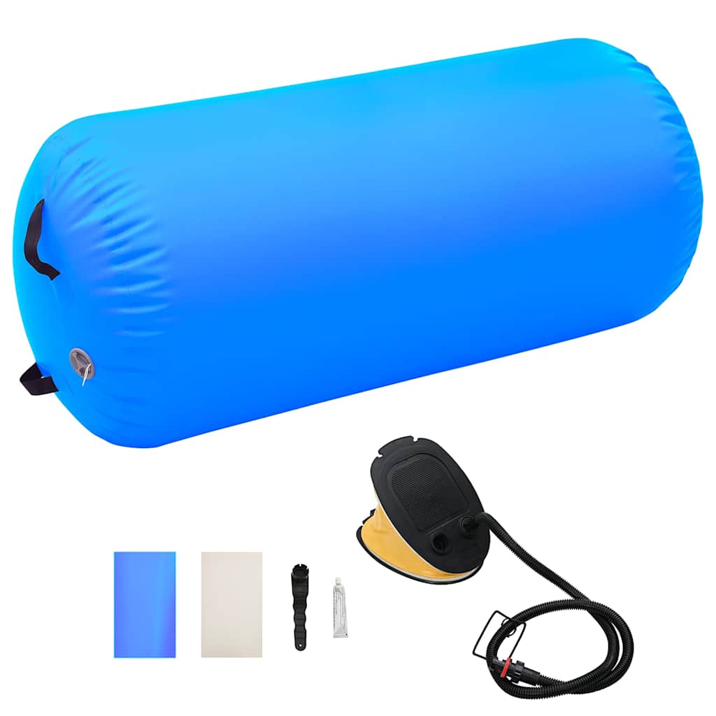 VIDAXL Turnrolle mit aufblasbarer Pumpe, 120 x 75 cm, PVC, Blau