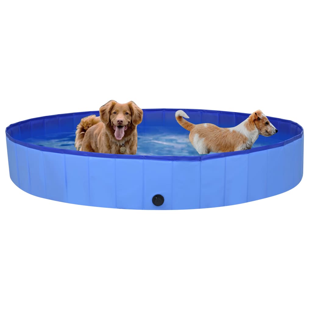 VidaXL Faltbarer Hundepool 200x30 cm PVC Blau