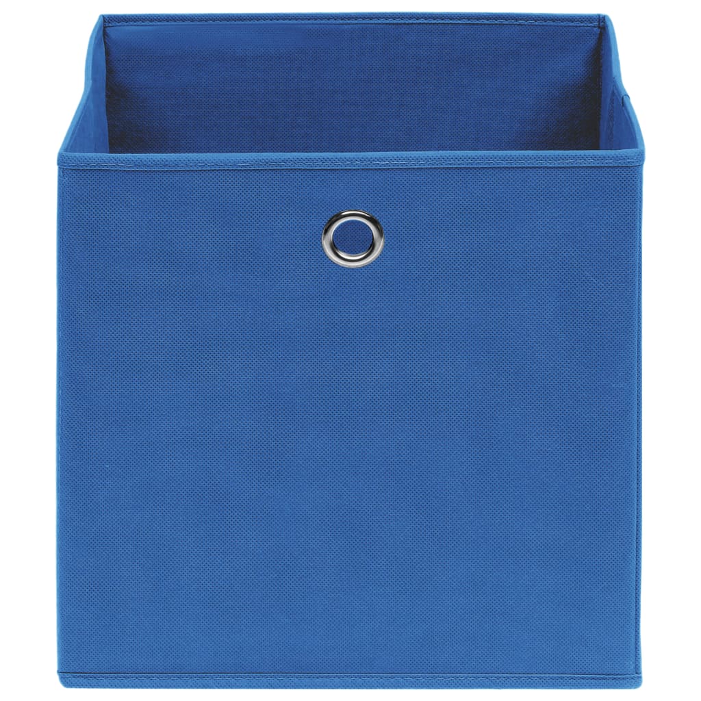VidaXL Aufbewahrungsboxen, 4 Stück, 28 x 28 x 28 cm, Vliesstoff, Blau