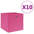 VidaXL Aufbewahrungsboxen, 10 Stück, 28 x 28 x 28 cm, Vliesstoff, Rosa
