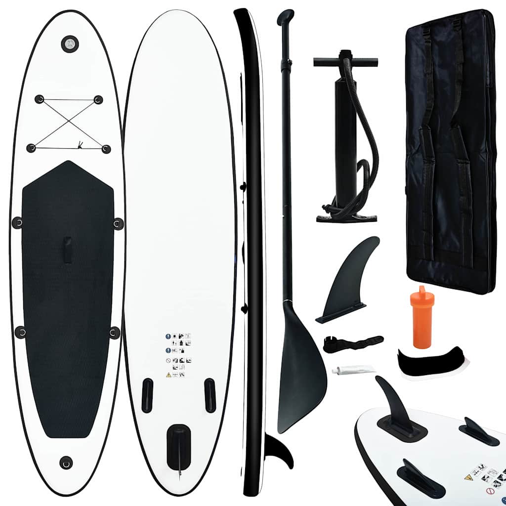 VidaXL Stand-Up-Paddleboard in Schwarz und Weiß