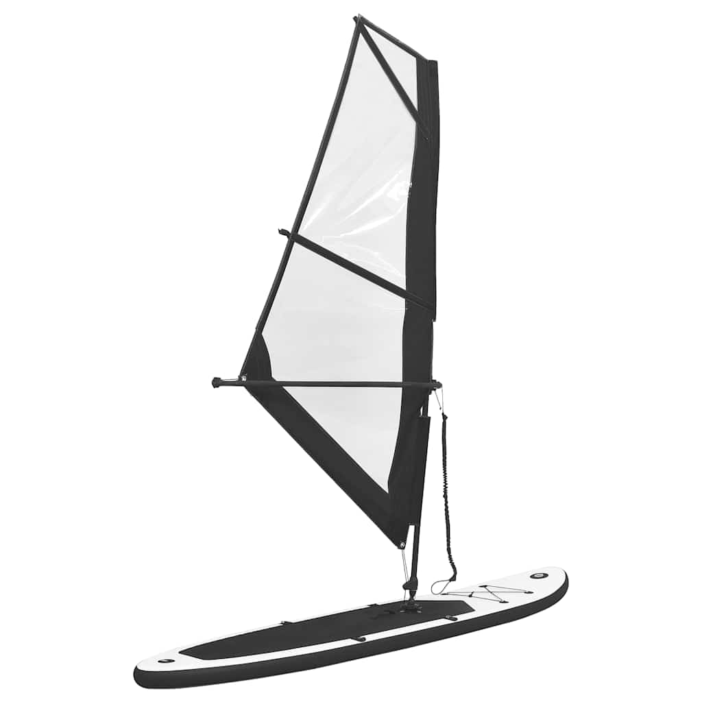 Vidaxl Stand-Up-Paddleboard mit Dichtungsset, schwarz-weiß