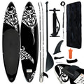 VidaXL Stand Up Paddleboard Set aufblasbar 366x76x15 cm schwarz