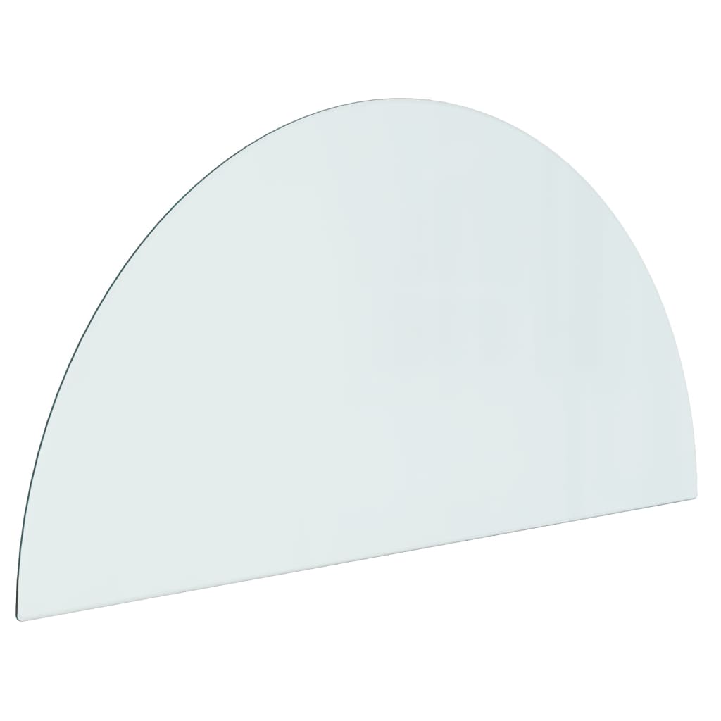 VIDAXL - Glasplatte für Kamin, halb 1000 x 500 mm