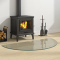 VIDAXL - Glasplatte für Kamin, halb 1000 x 500 mm