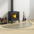 VIDAXL -Glasplatte für Kamin halb 1200 x 500 mm