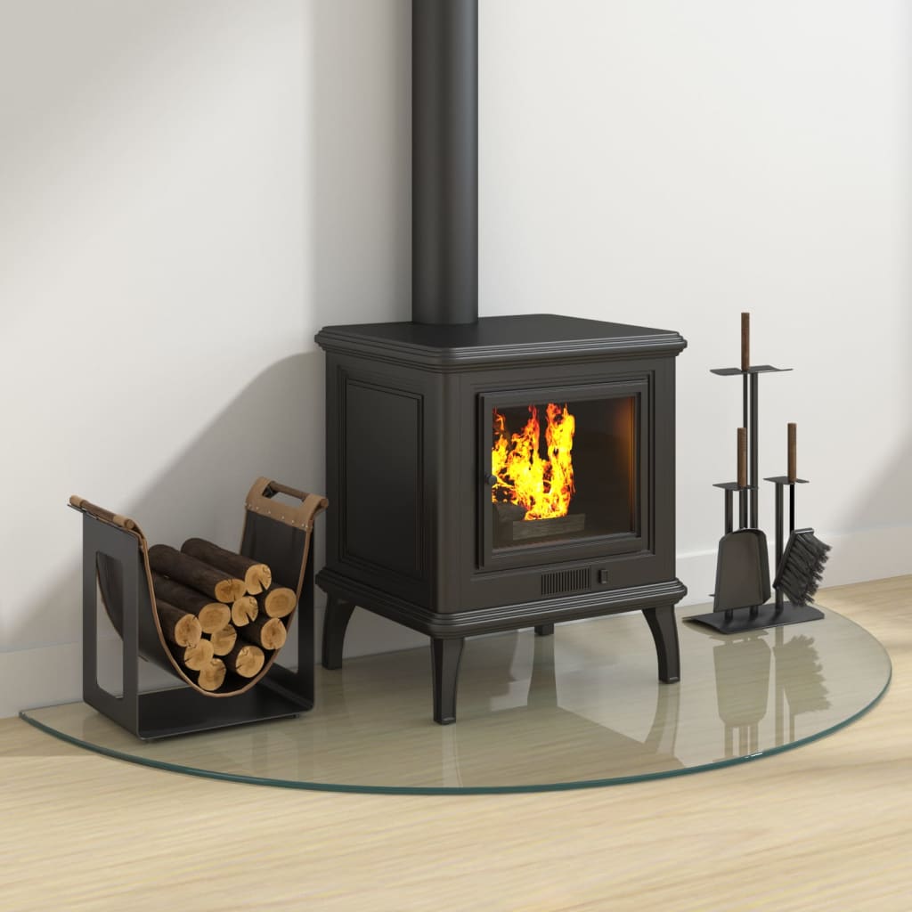 VIDAXL -Glasplatte für Kamin halb 1200 x 600 mm