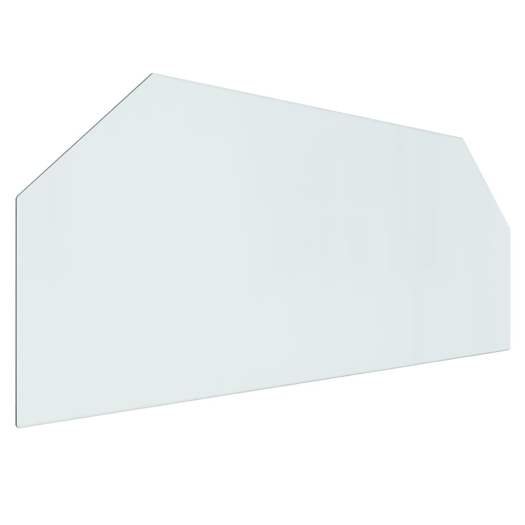 VIDAXL Glasablagen Kamin sechseckig 120x50 cm
