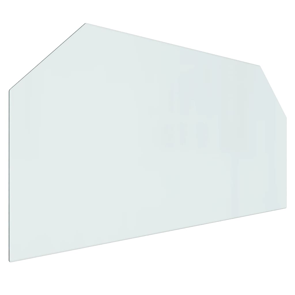VIDAXL Glasablagen Kamin sechseckig 120x60 cm