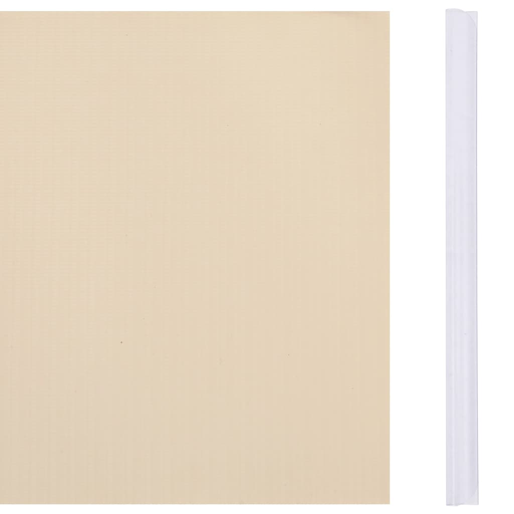 VidaXL Gartensichtschutz 35 x 0,19 m PVC Creme