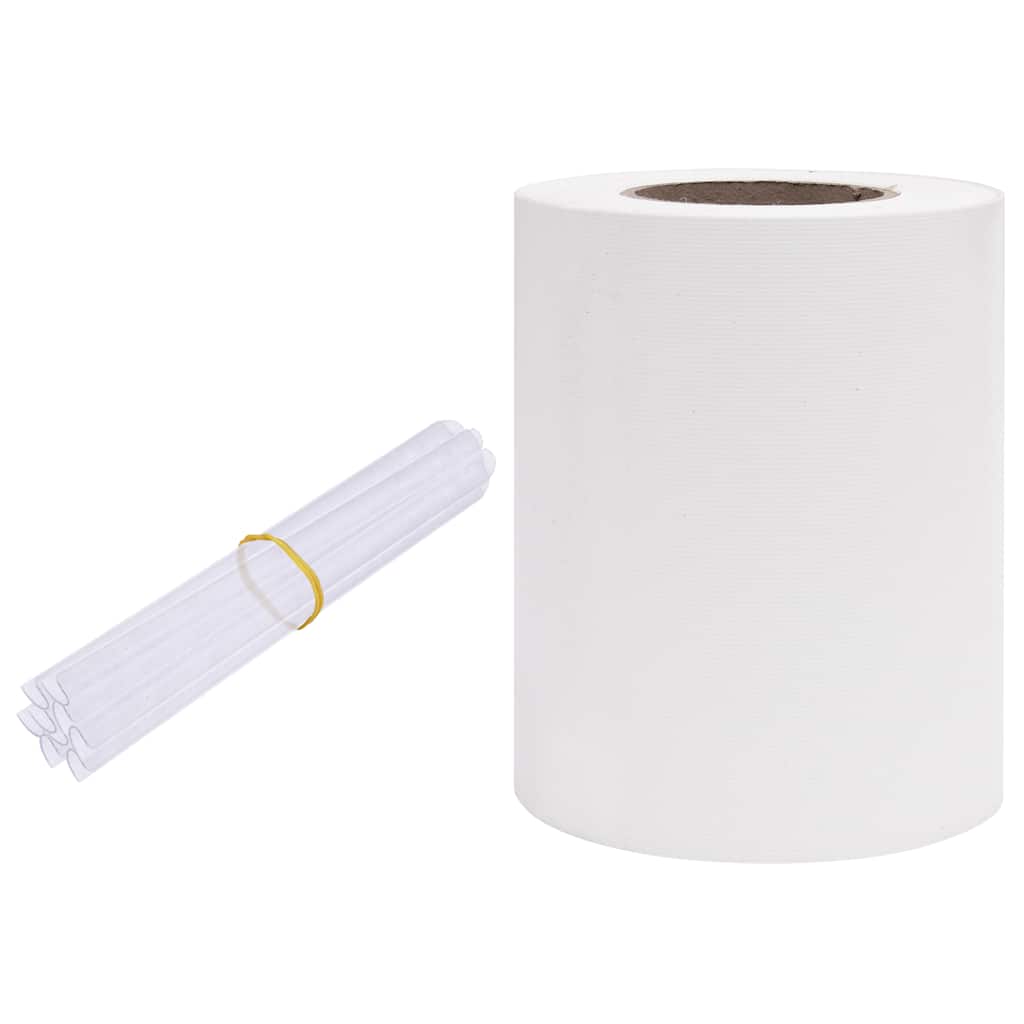 Vidaxl tuinscherm 70x0,19 m pvc wit