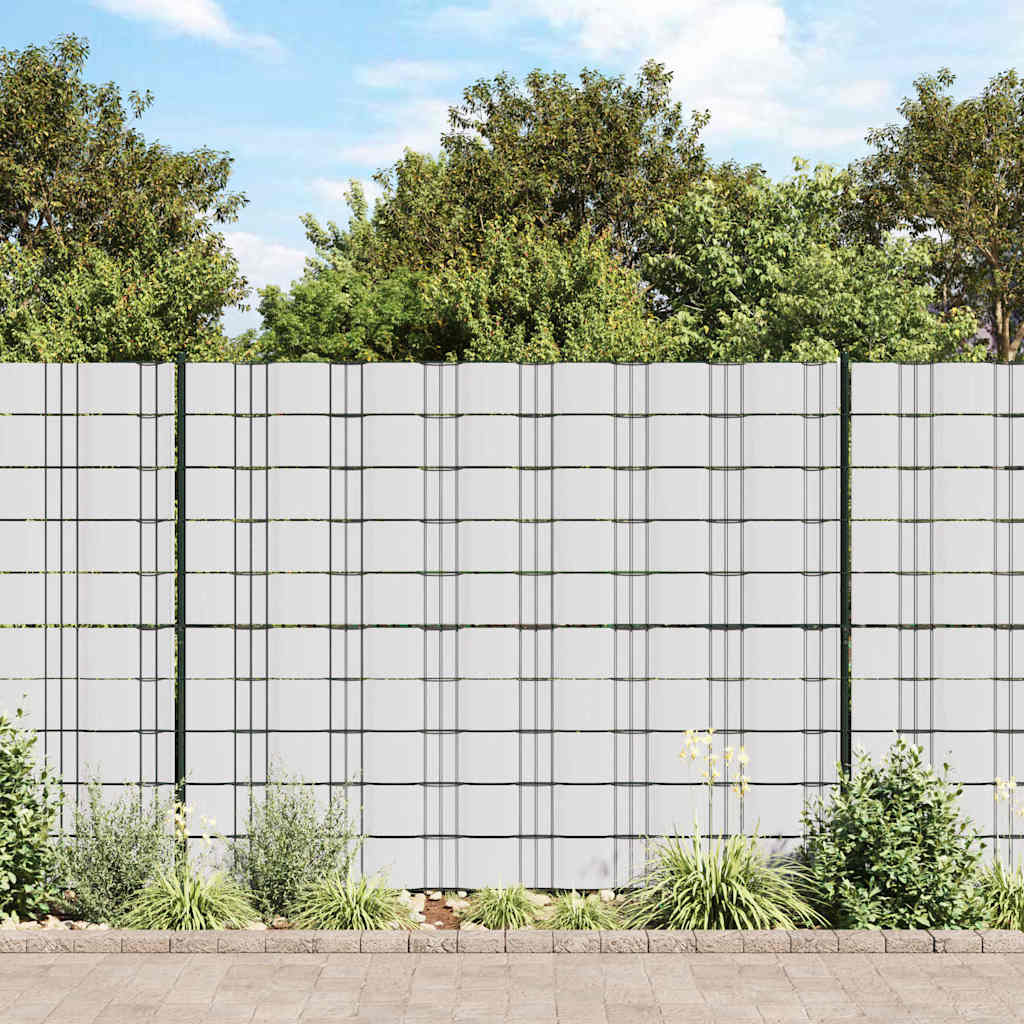 Vidaxl tuinscherm 70x0,19 m pvc wit