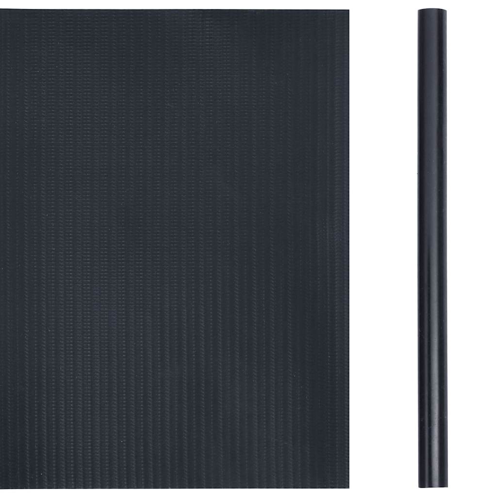 Vidaxl tuinschermen 4 st 35x0,19 m pvc mat donkergrijs