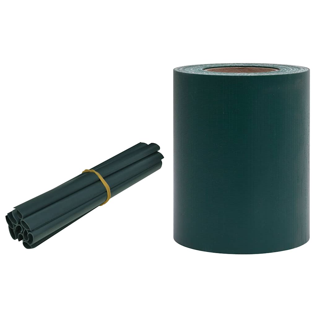 Vidaxl privacystrip 35x0,19 m pvc matgroen