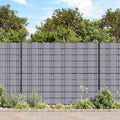 VidaXL Gartensichtschutz 4 ST 35x0,19 m PVC Matt Hellgrau