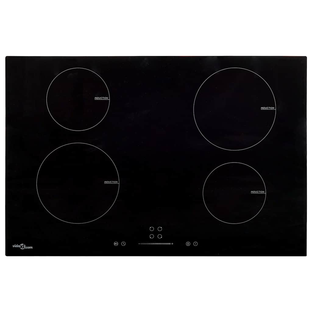 Vidaxl inductiekookplaat 4 zones aanraakbediening 7000 w 77 cm glas