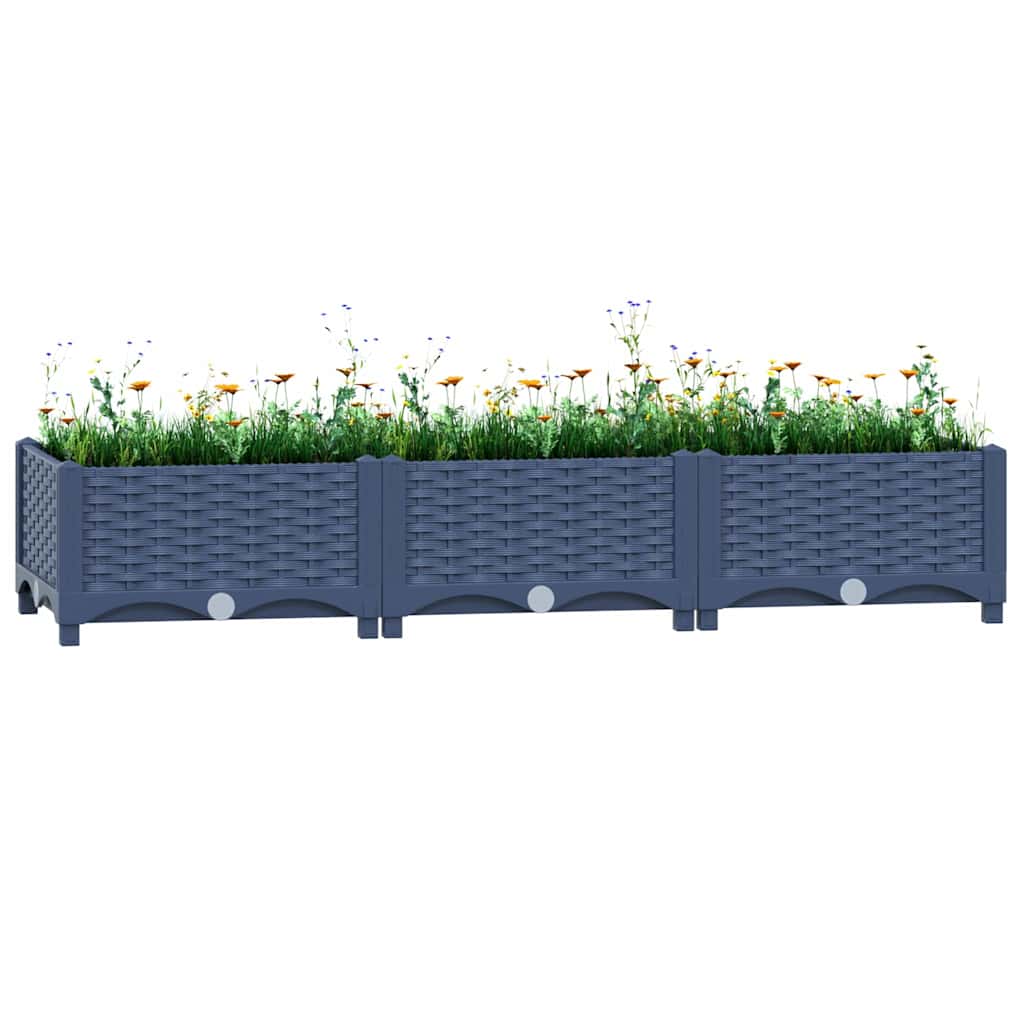 VIDAXL -Flanzer Höhe 120 x 40 x 23 cm Polypropylen