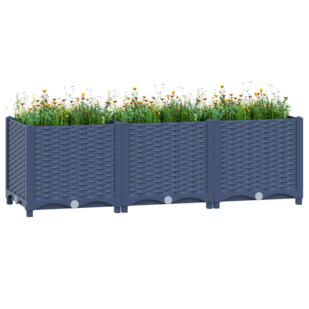 VIDAXL -Flanzer Höhe 120 x 40 x 38 cm Polypropylen