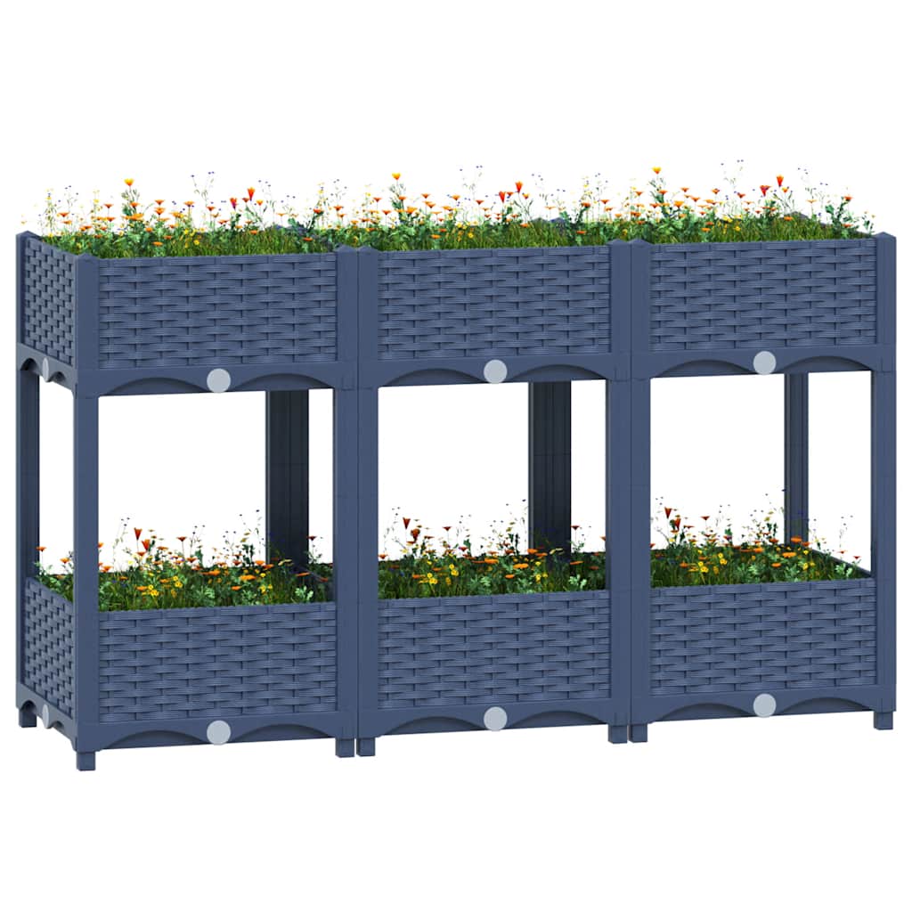VIDAXL -Flanzer Höhe 120 x 40 x 71 cm Polypropylen