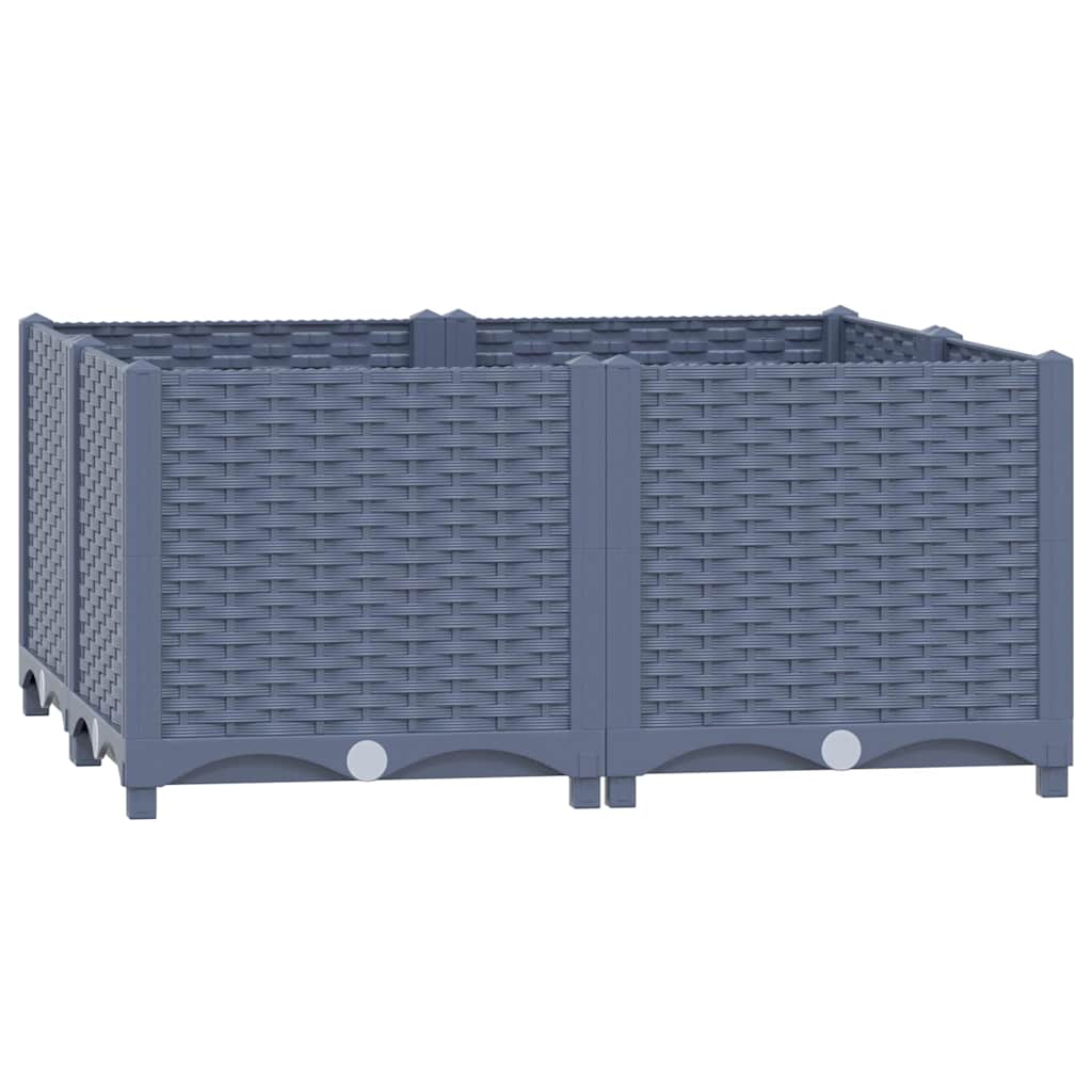 VIDAXL -Flanzer Höhe 80 x 80 x 38 cm Polypropylen