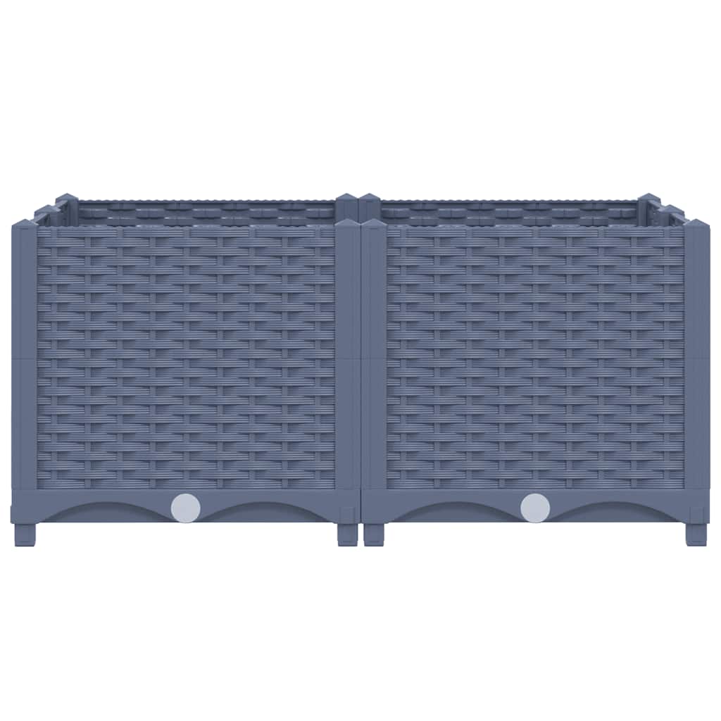 Vidaxl plantenbak verhoogd 80x80x38 cm polypropyleen