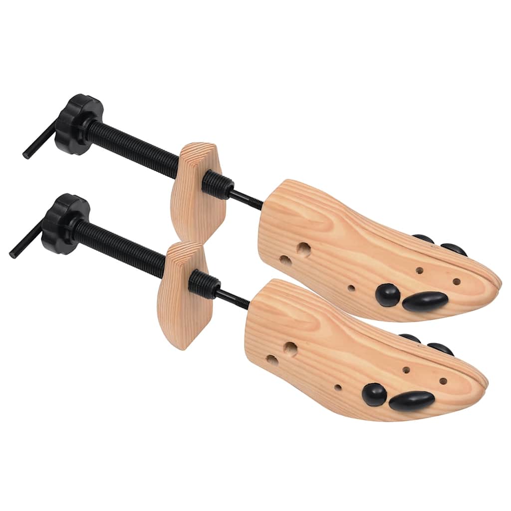 VidaXL Schuhspanner, 2 Paar, Größen 36–40, massives Kiefernholz