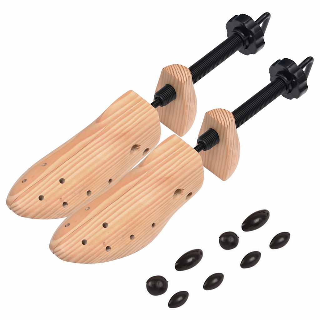 VidaXL Schuhspanner, 2 Paar, Größen 36–40, massives Kiefernholz
