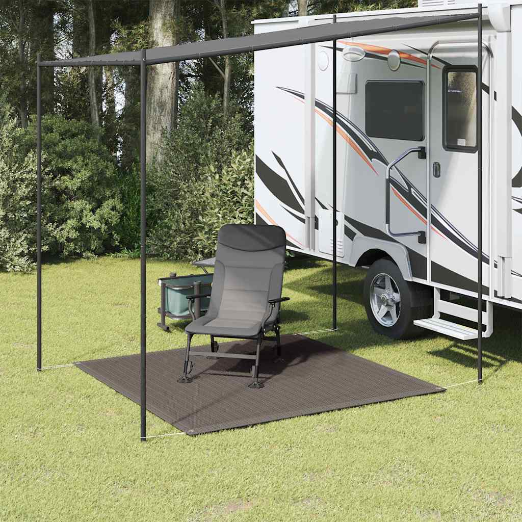 VidaXL Zeltteppich 200x200 cm Anthrazit