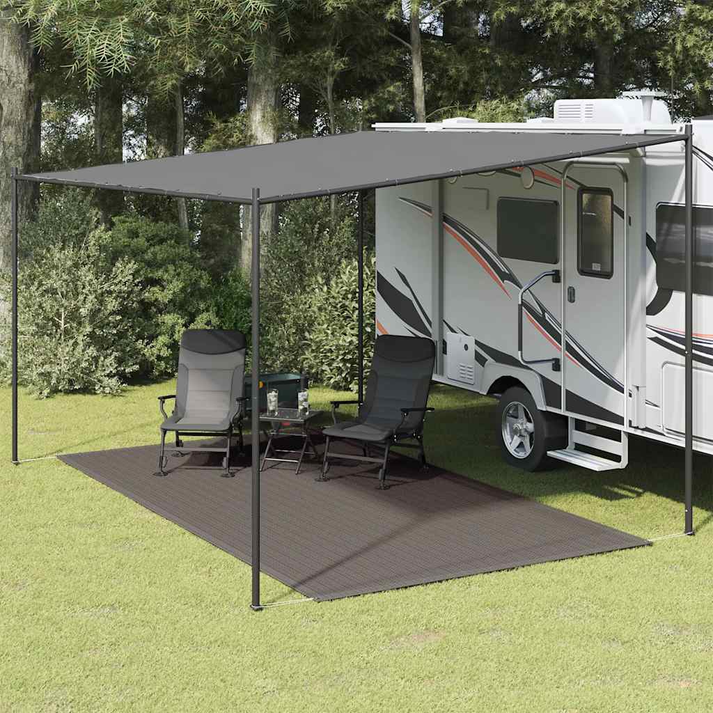 VidaXL Zeltteppich 200x400 cm Anthrazit