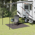 Vidaxl tenttapijt 250x250 cm hdpe antracietkleurig