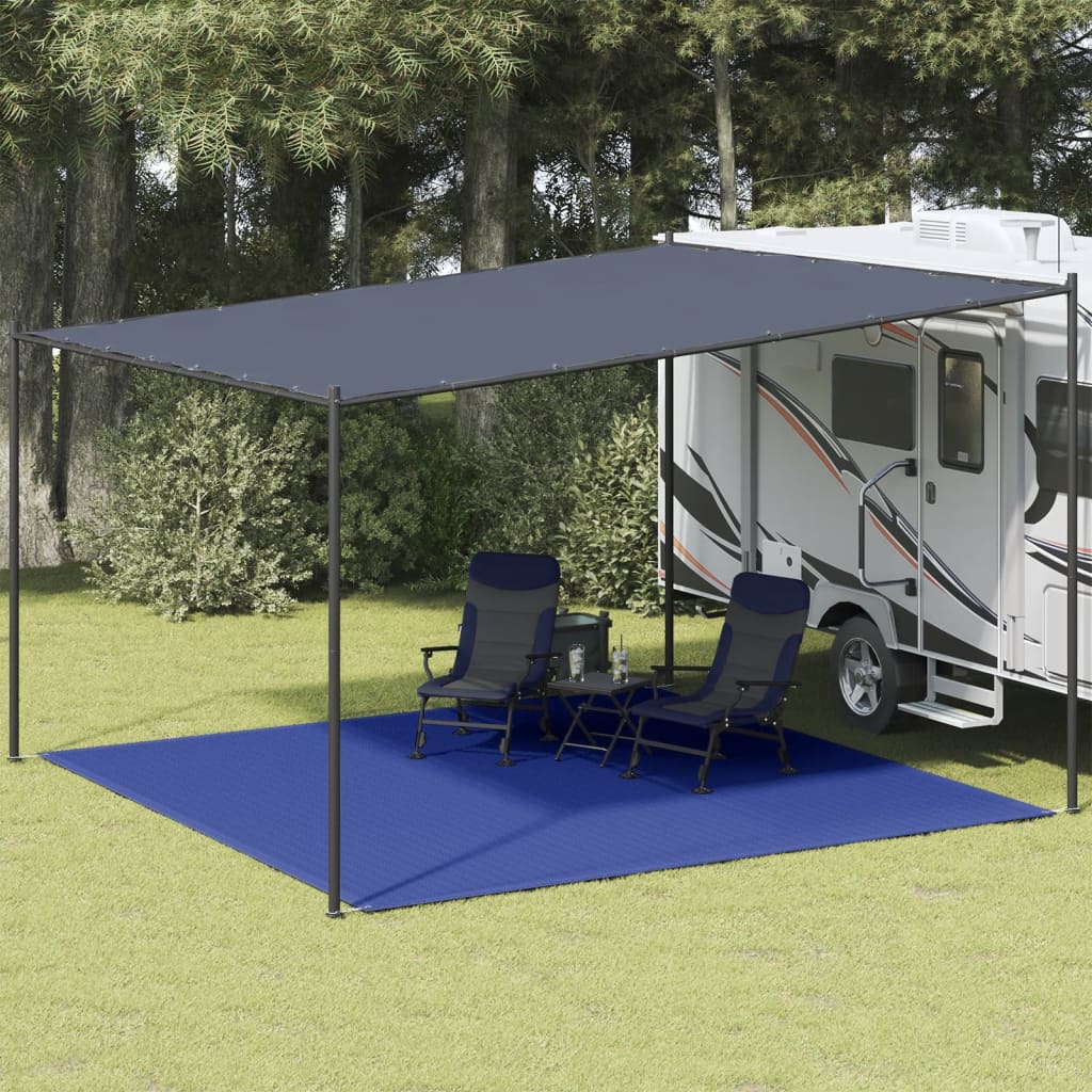 VidaXL Zeltmatte 400x400 cm HDPE Blau