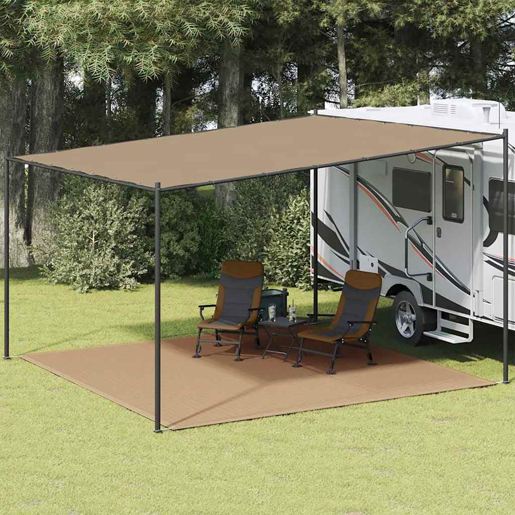 VidaXL Zeltteppich 400x400 cm Taupe