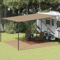 VidaXL Zeltteppich 400x400 cm Taupe