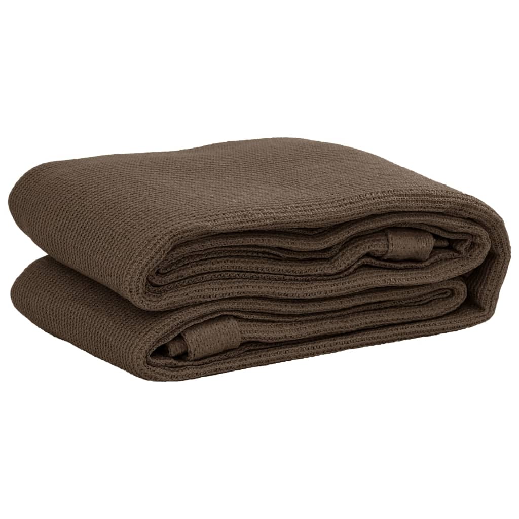 VidaXL Zeltteppich 400x400 cm Braun